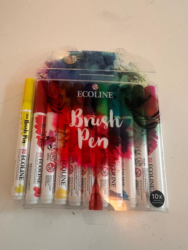 Ecoline brushpen 11 stuks, Ophalen of Verzenden, Zo goed als nieuw, Potlood of Stift