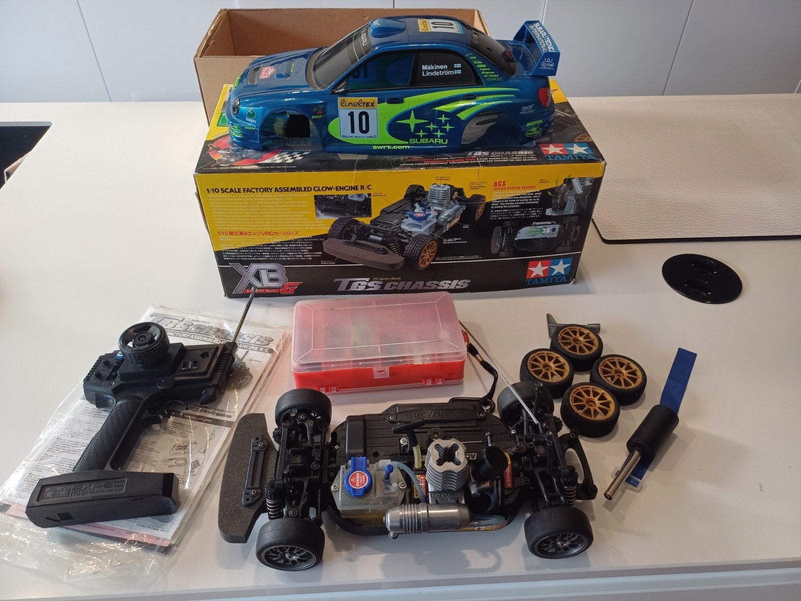 Tamiya Subaru Impreza WRC 2002 1/10 Scale Nitro, Gebruikt, Ophalen of Verzenden, Schaal 1:10, Auto onroad