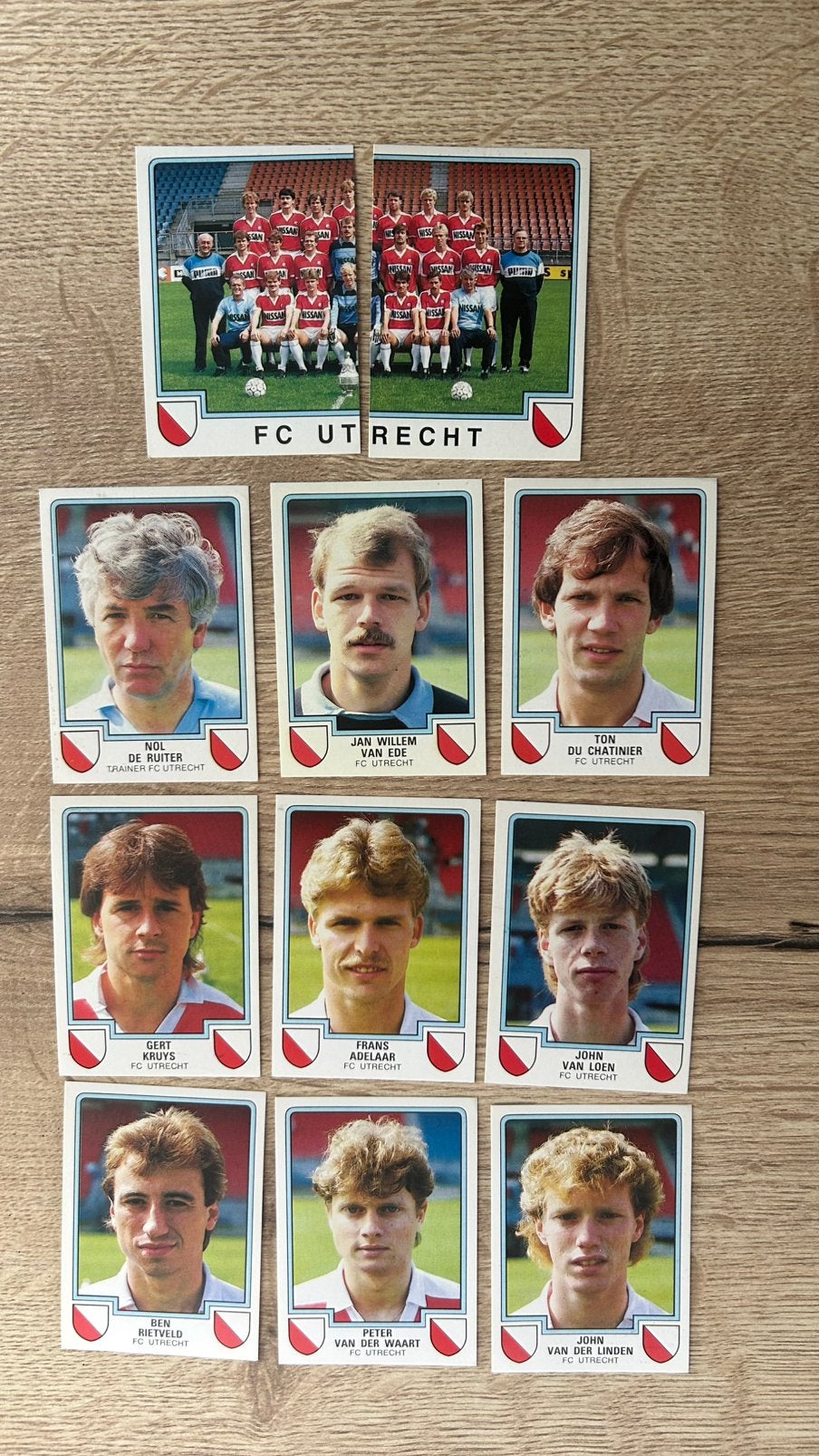 Panini Voetbal plaatjes FC Utrecht 11x, Verzenden, Zo goed als nieuw, Meerdere plaatjes