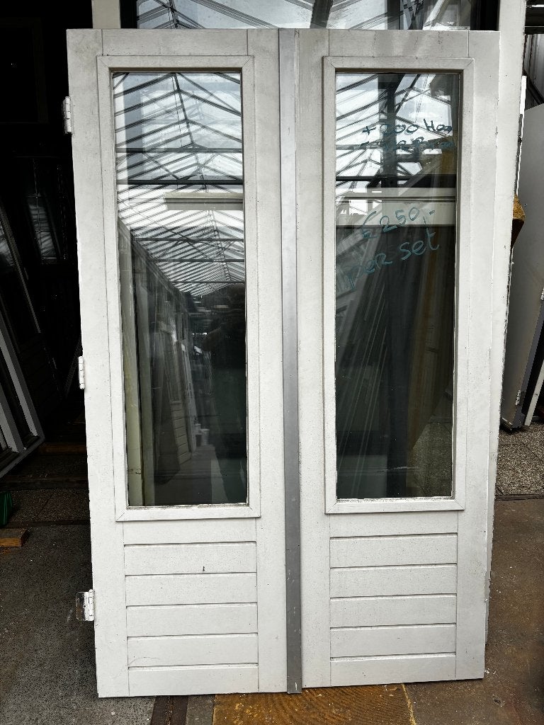 Dubbele Buitendeur, 200x 122cm € 250,00, Ophalen, Gebruikt, 120 cm of meer, Buitendeur