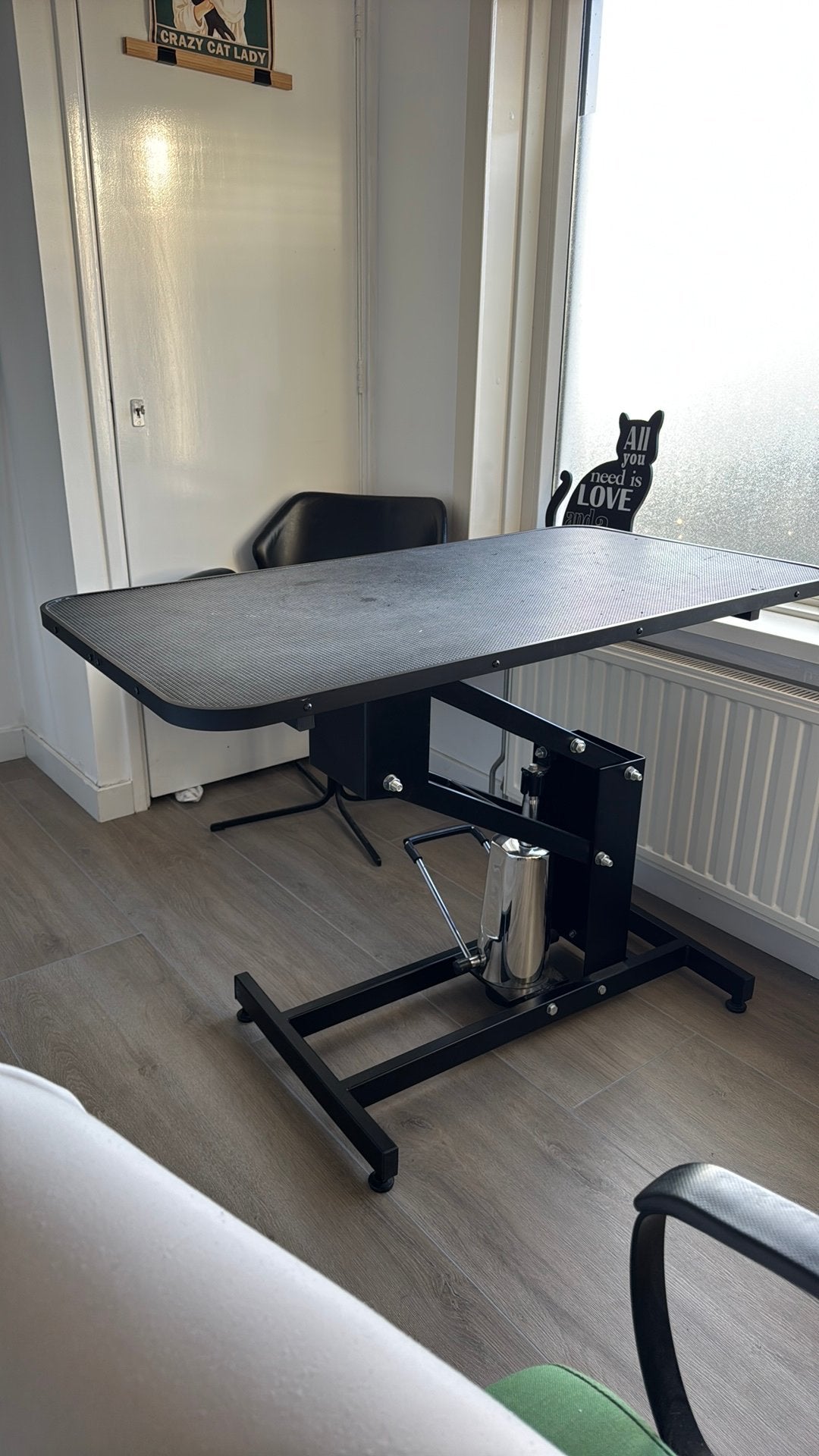 Hydrolische trimtafel, Ophalen, Zo goed als nieuw