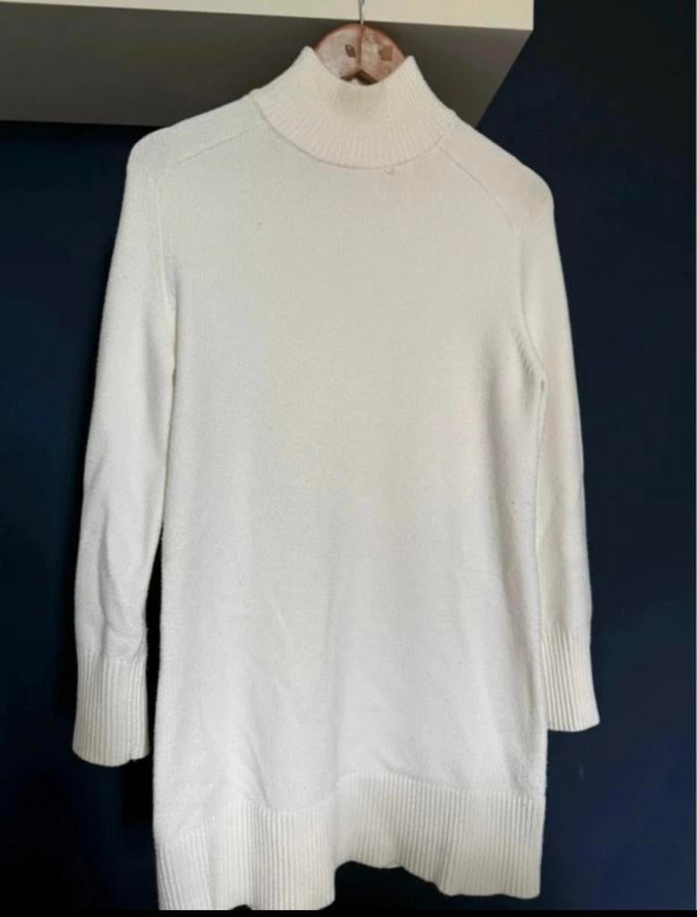 Witte Trui Jurk Zara Maat S, Kleding | Dames, Ophalen of Verzenden, Zo goed als nieuw, Maat 36 (S), Wit