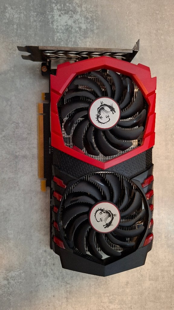 Geforce GTX 1050 Gaming 2G en beeldscherm, Ophalen, PCI-Express 3, Gebruikt, HDMI
