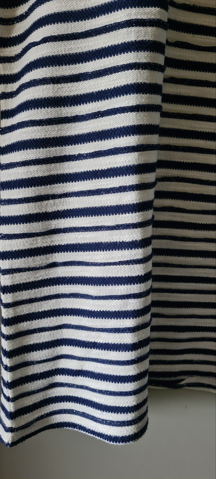 Gestreept Blauw Wit Glitter Trui Maat L, Blauw, Maat 42/44 (L), Ophalen of Verzenden, Lange mouw