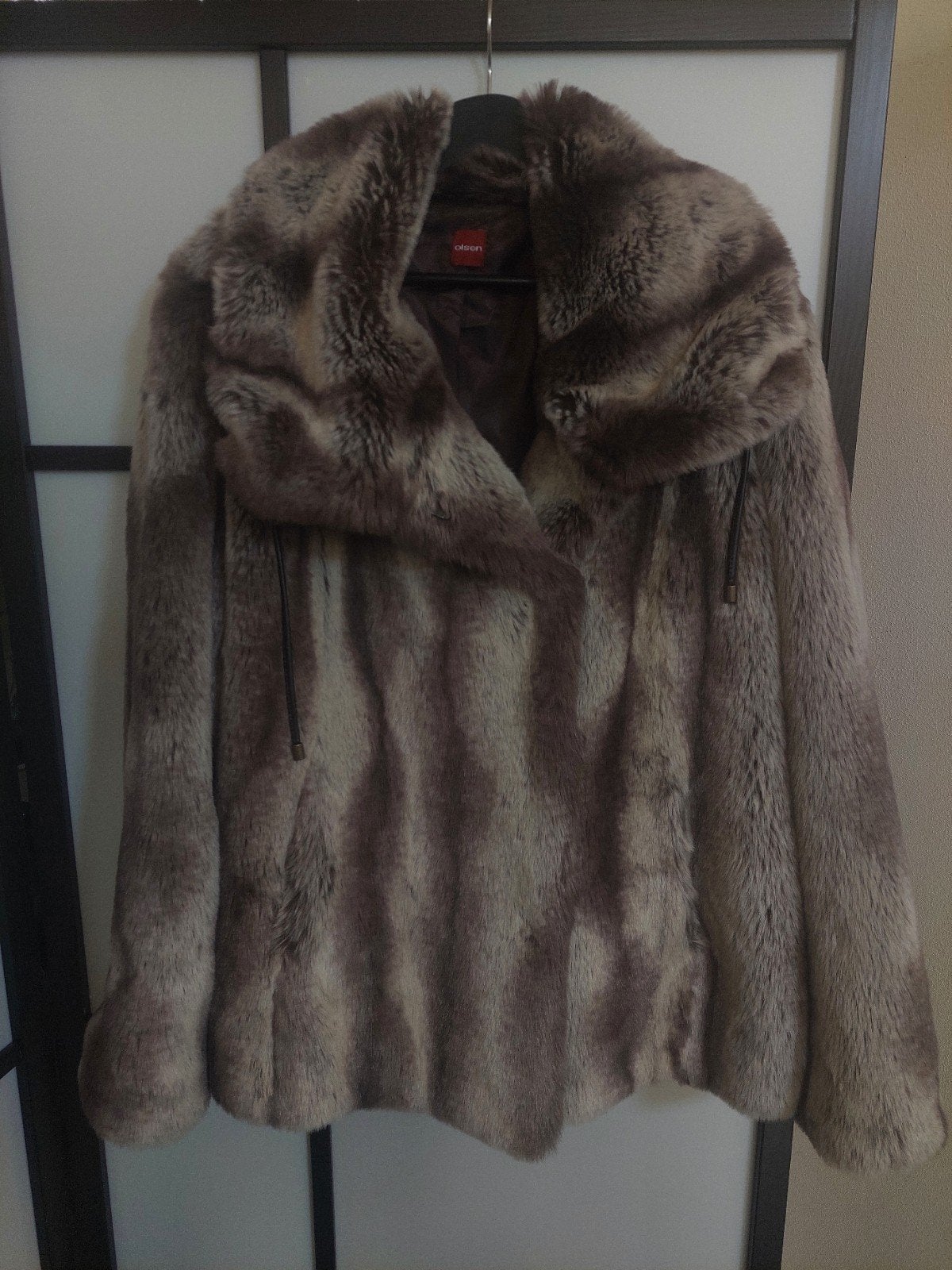 winterjas xl, faux fur winterjas xl, bontjas xl, jas 46, Olsen, Bruin, Maat 46/48 (XL) of groter, Nieuw