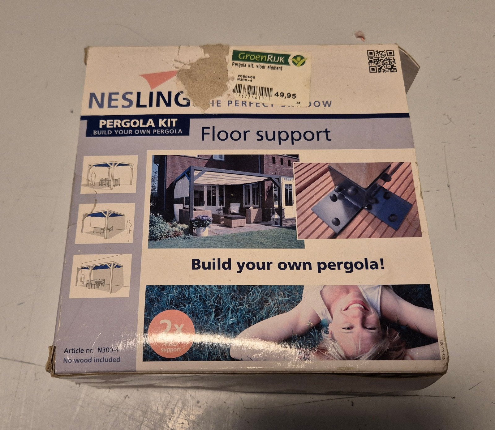 Nesling Pergola Kit Vloer Element N300-4, Ophalen of Verzenden, Nieuw