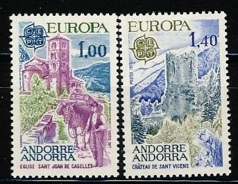 CEPT Andorra Frans 282/83 1977 postfris, Ophalen of Verzenden, Postfris, Overige thema's