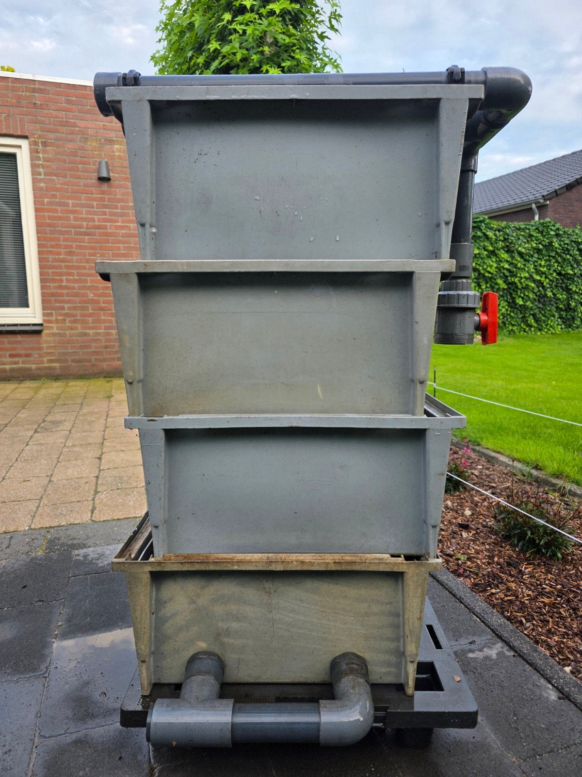 Trickel tower filter, Ophalen