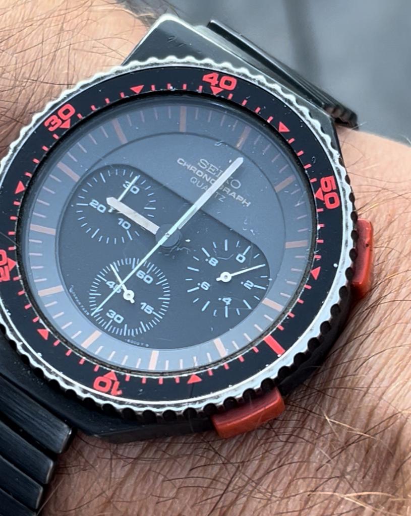 Seiko 7a28-6000 aka Bishop, Gebruikt, Staal, Polshorloge, Ophalen of Verzenden
