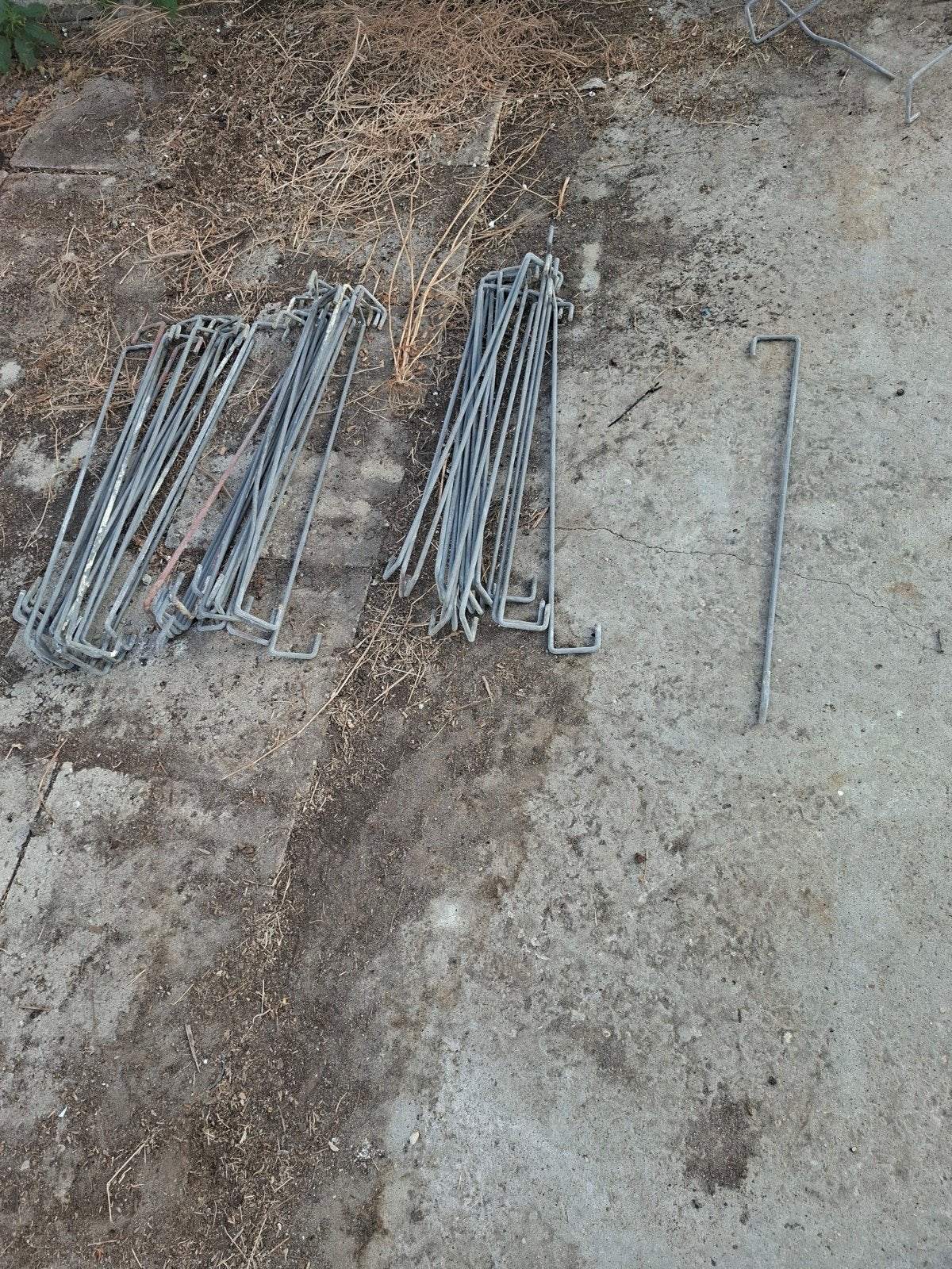 Gegalvaniseerde hanghaken voor bv bloempotten - 100cm, Tuin en Terras, Ophalen, Gebruikt, Rond, Metaal