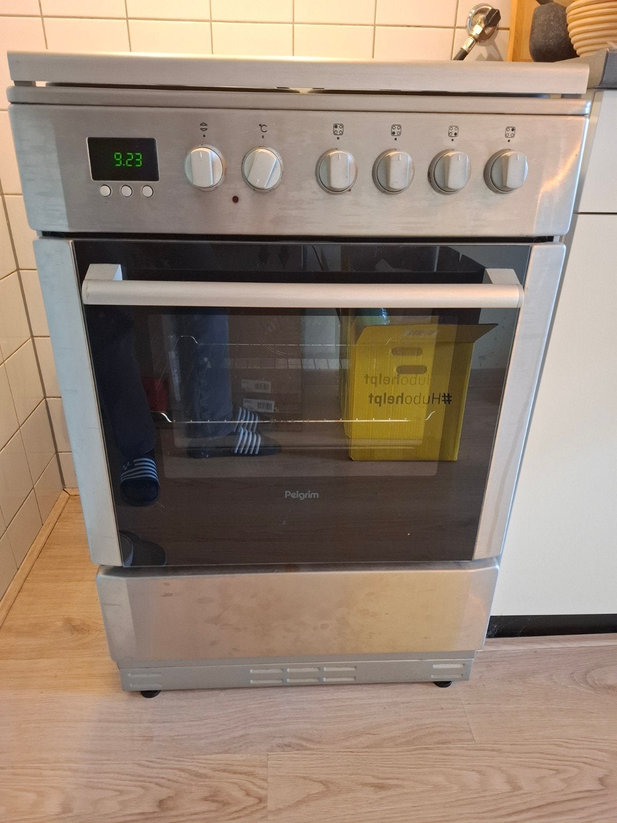 Pelgrim gasfornuis met oven - 60x60cm, Witgoed en Apparatuur, Ophalen, Gebruikt, 4 kookzones, Gas