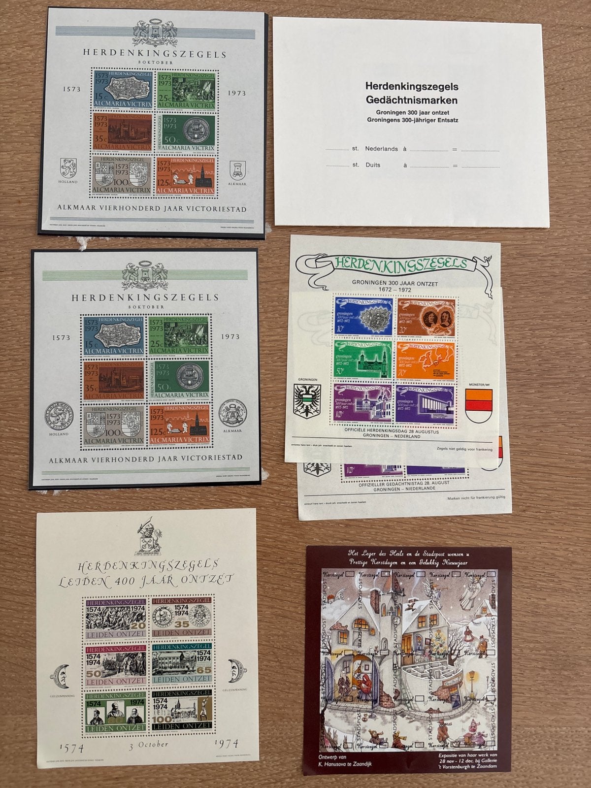 Diverse Herdenkingszegels - Alkmaar, Groningen, Leiden, Verzenden, Na 1940, Postfris