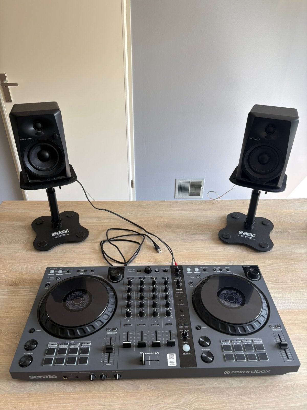 Pioneer DJ DDJ-FLX6-GT DJ-set met speakers en stands, Ophalen, Zo goed als nieuw, Dj-set, Pioneer