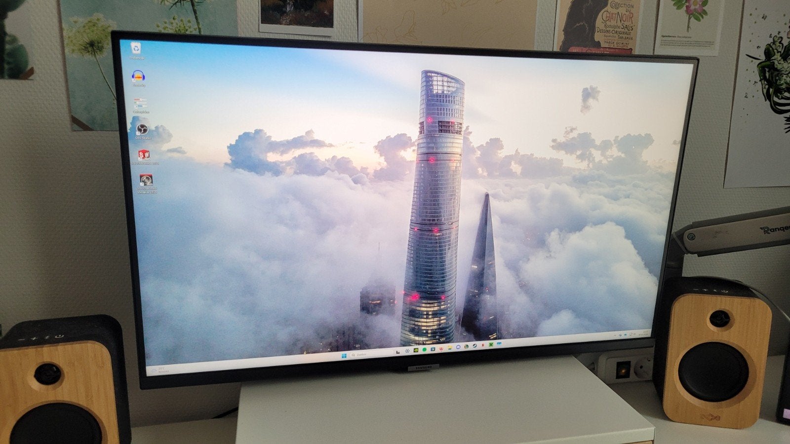 Samsung 32 inch 4K monitor (LS32A700) - 60Hz, Computers en Software, Monitoren, Ophalen, Samsung, HDMI, 60 Hz of minder