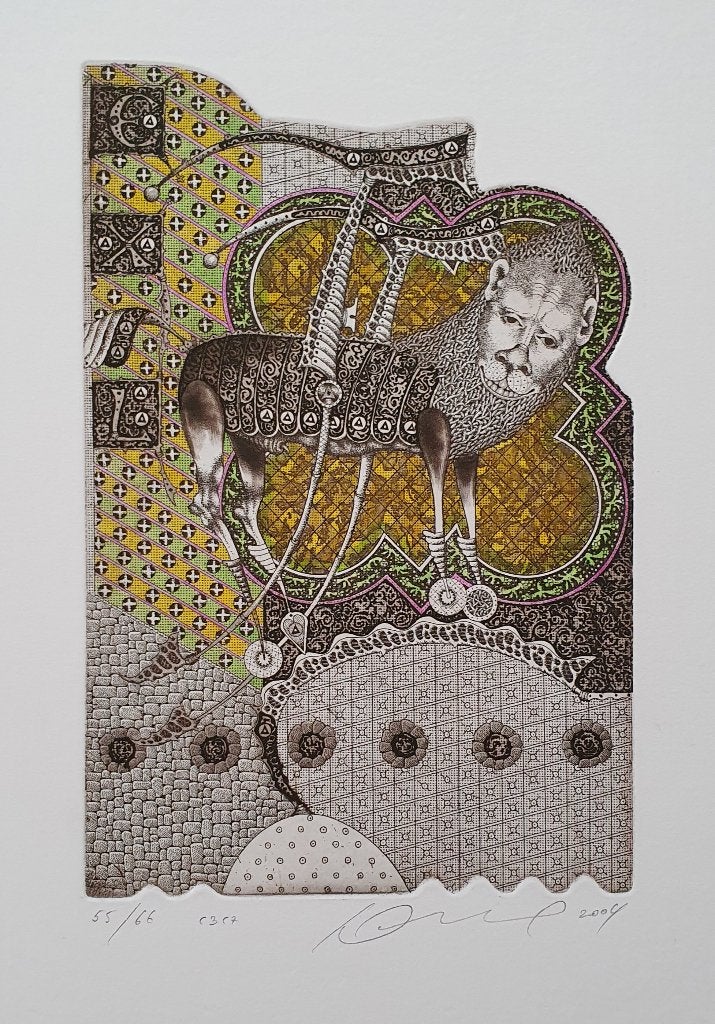 Exlibris / Ex libris J. Jakovenko, leeuw, Antiek en Kunst, Kunst | Etsen en Gravures, Verzenden
