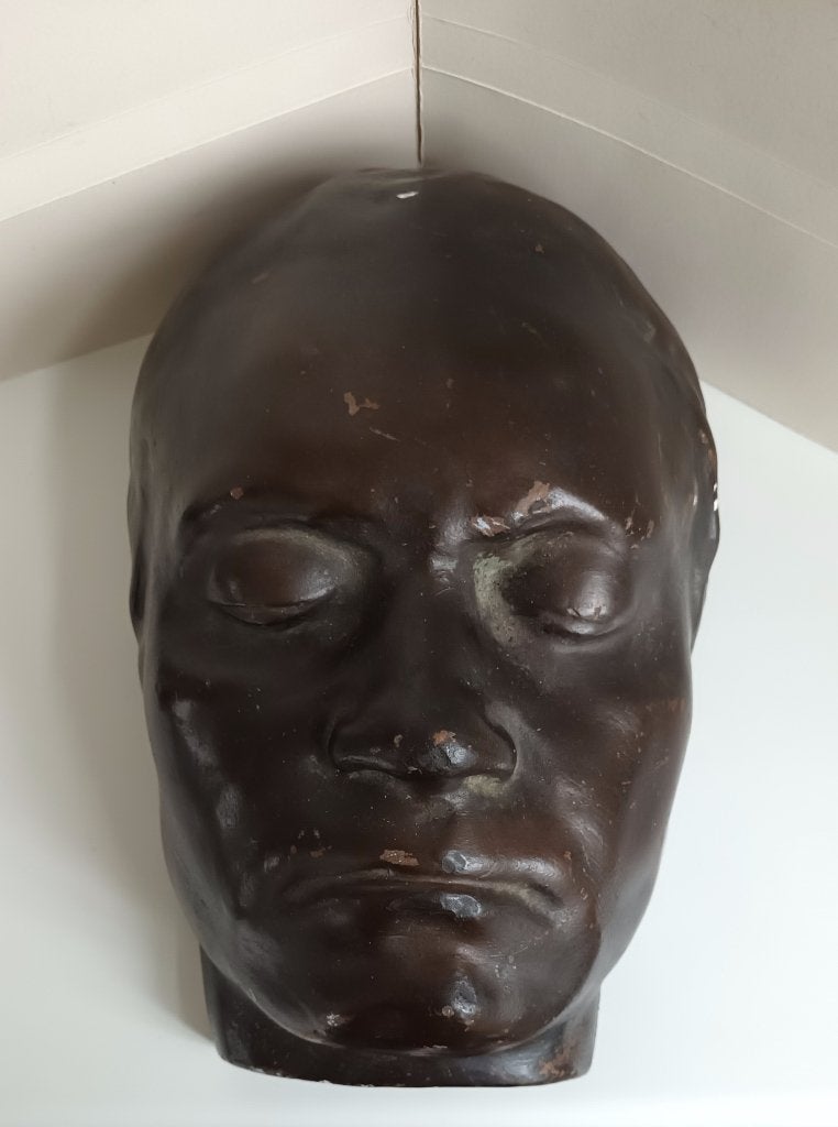 Antiek Dodenmasker van overleden man masker death mask, Ophalen of Verzenden