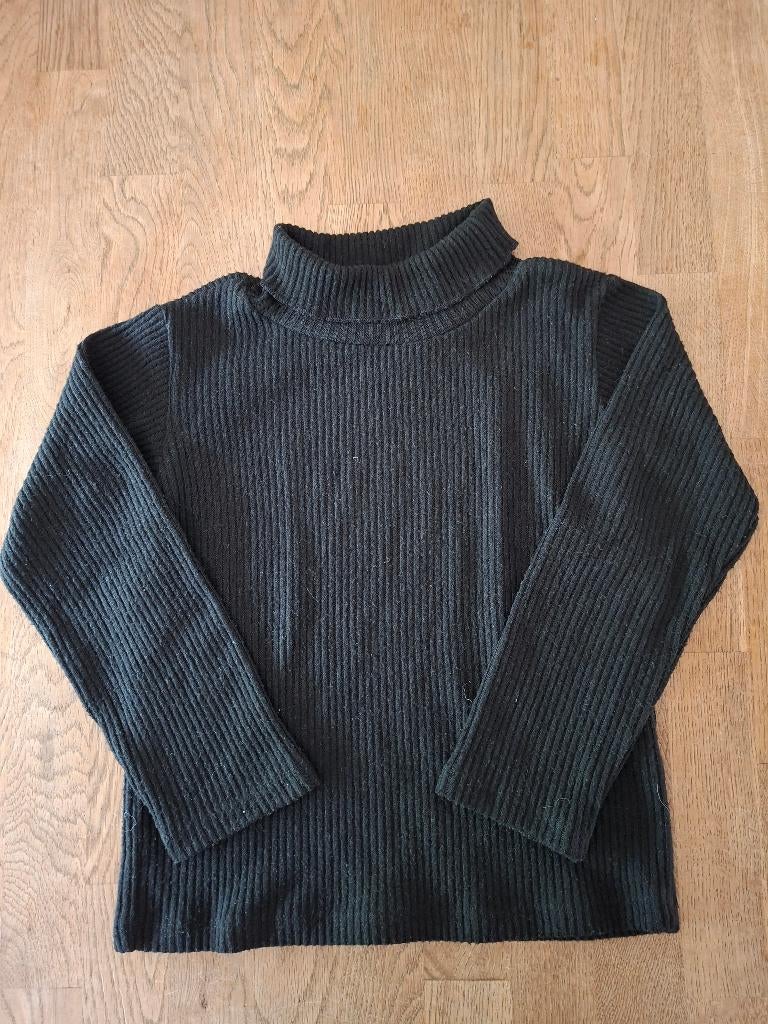 Zara zwarte rib coltrui maat 110, Anneonline, Steenbergen, Meisje, Shop@wesell4u.nl