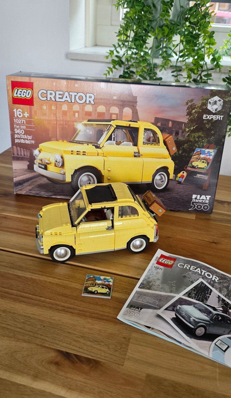 Lego Creator Fiat 500 _ 10271, Ophalen of Verzenden, Zo goed als nieuw, Complete set, Lego