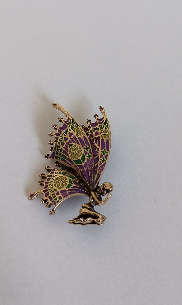 Engel vlinder broche, Overige materialen, 4 tot 7 cm, Overige kleuren, Nieuw