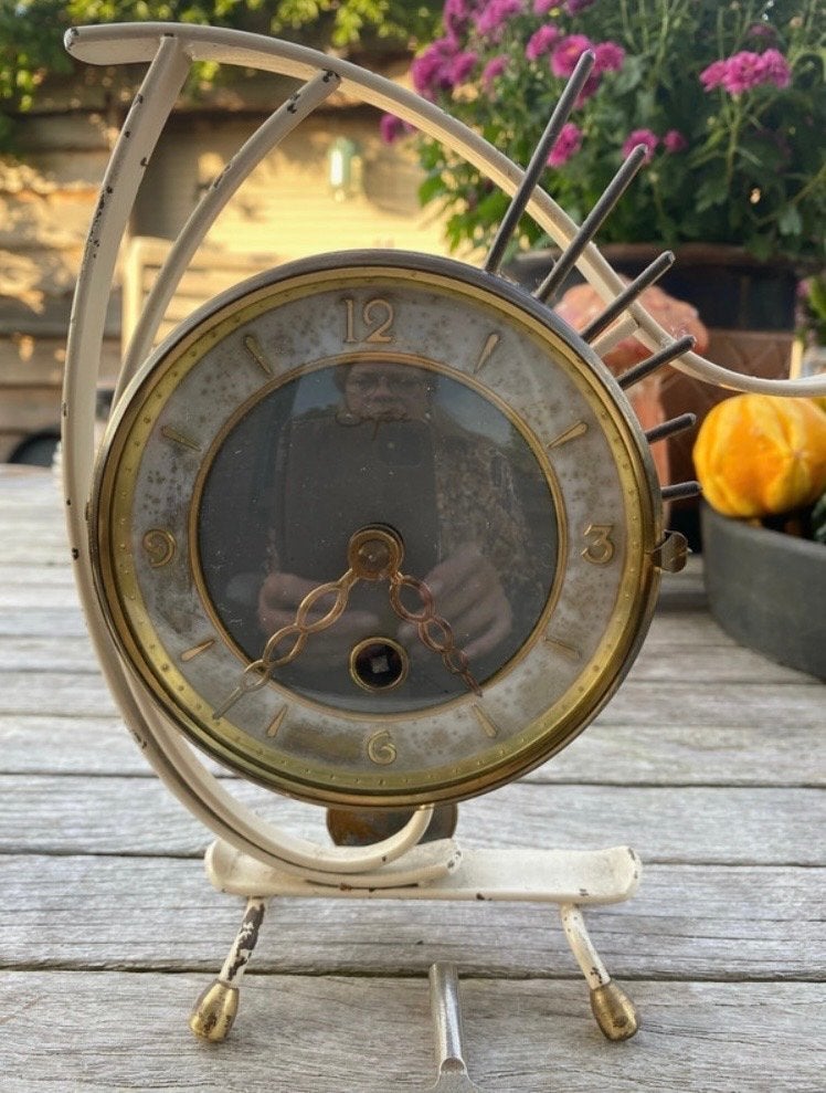 Cyma zwitsers Vintage tafelklok - Jaren '50 design, Ophalen of Verzenden
