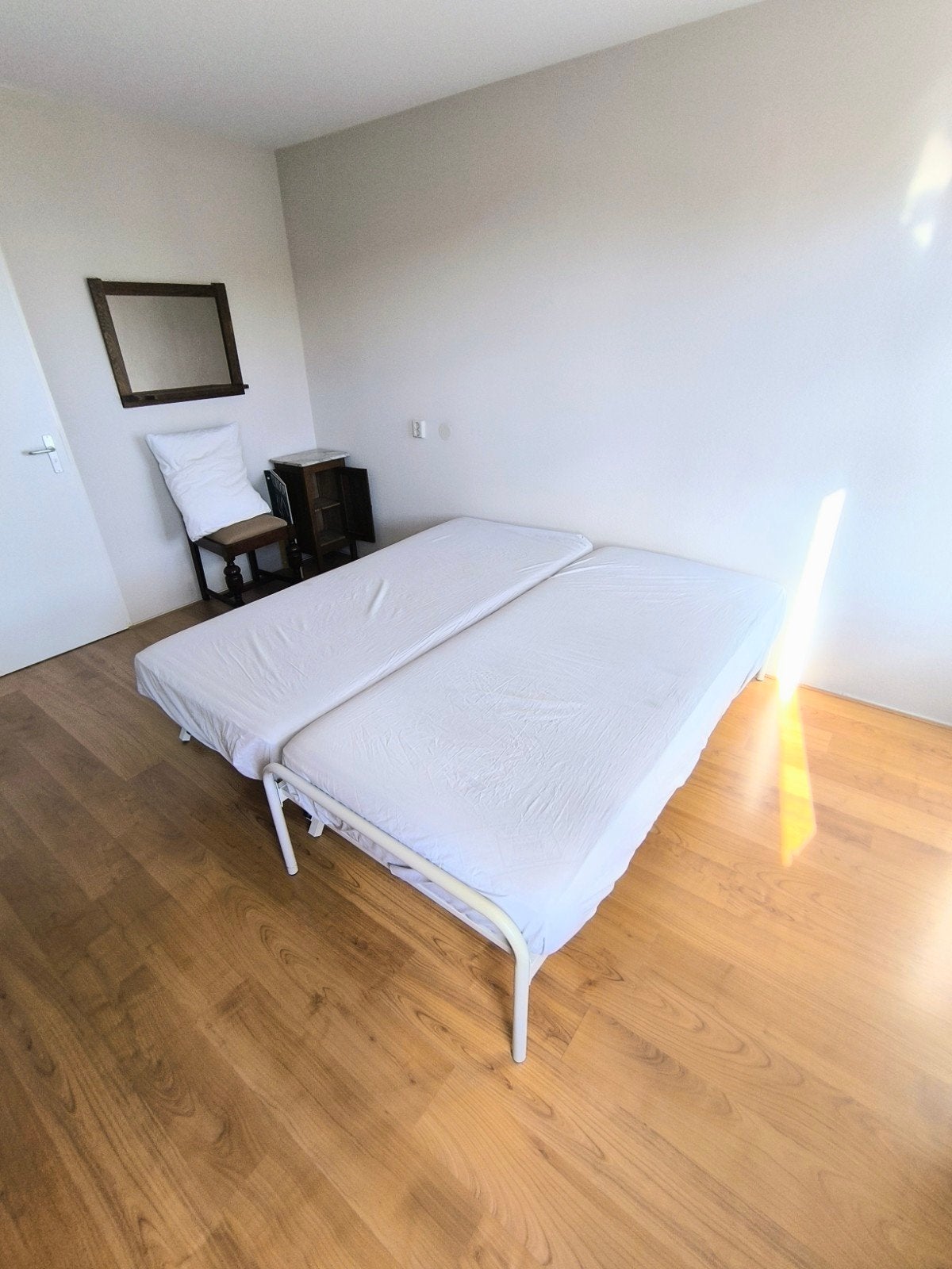 Onderschuifbed. 2x 1 persoonsbed., Huis en Inrichting, Ophalen, Gebruikt, 90 cm, Eenpersoons