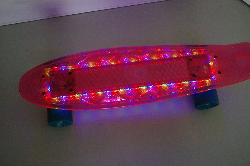 Penny board met verlicht board LED, z.g.a.n., Ophalen of Verzenden, Zo goed als nieuw, Skateboard