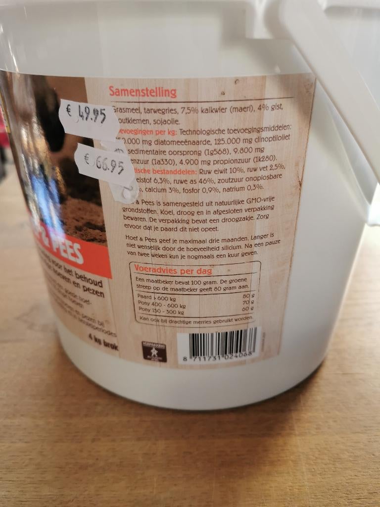 Vital style hoef & pees 4 kg brok, Ophalen of Verzenden, Overige soorten