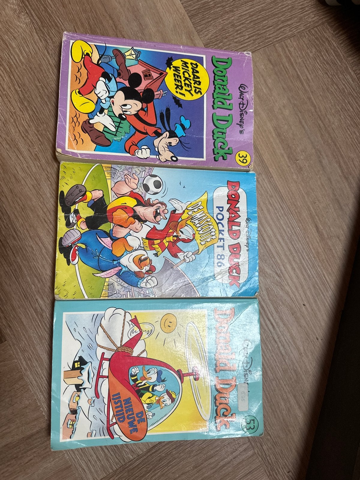 Vintage Donald Duck stripboeken - 3 stuks, Meerdere stripboeken, Ophalen of Verzenden, Gelezen