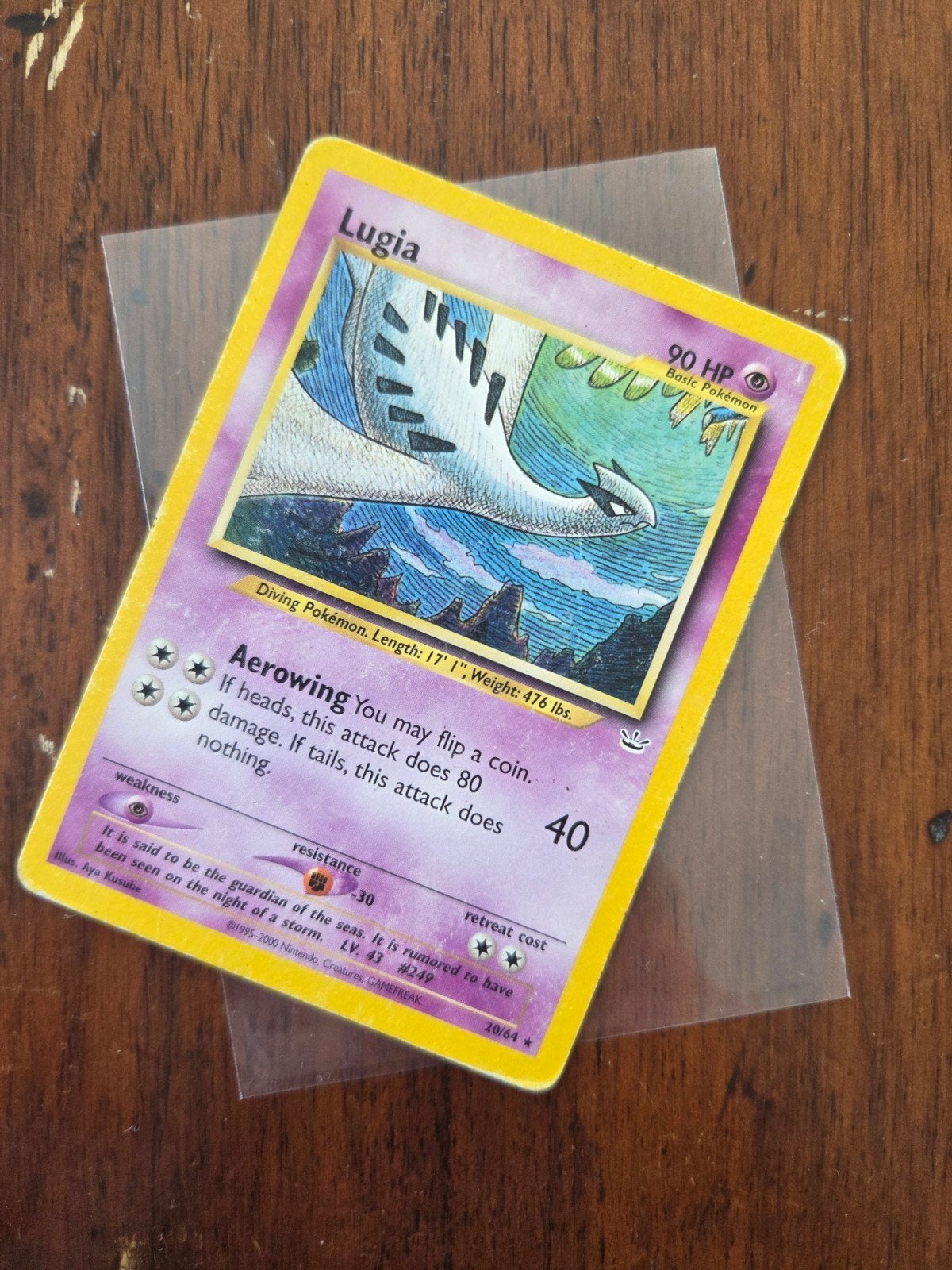 Lugia 20/64 Rare Neo Revelation, Ophalen of Verzenden, Gebruikt