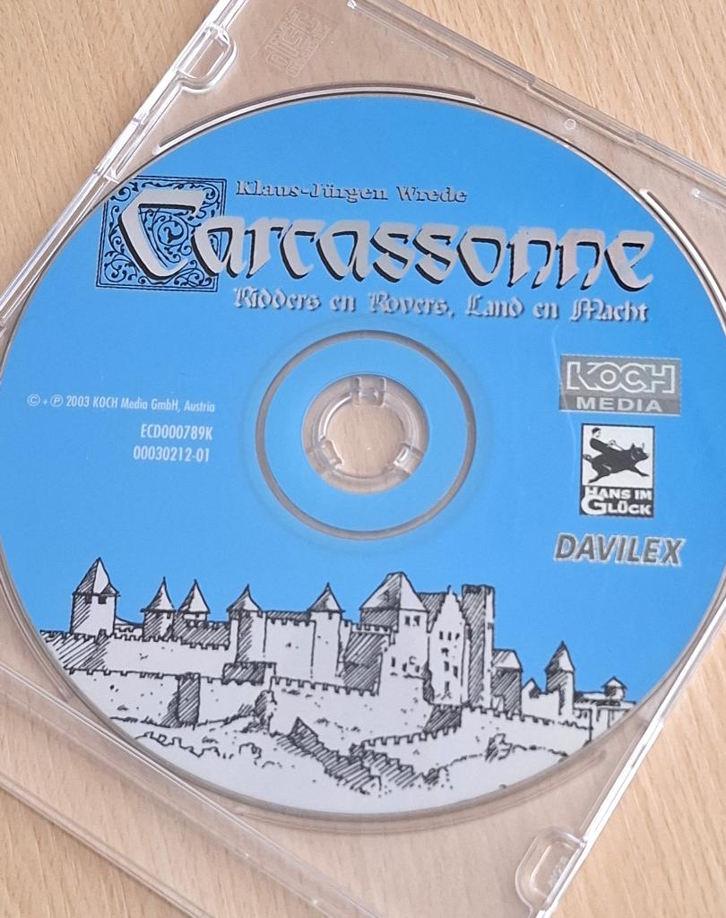 CD-ROM Carcassonne uit 2003, Verzamelen, Verzenden, Zo goed als nieuw