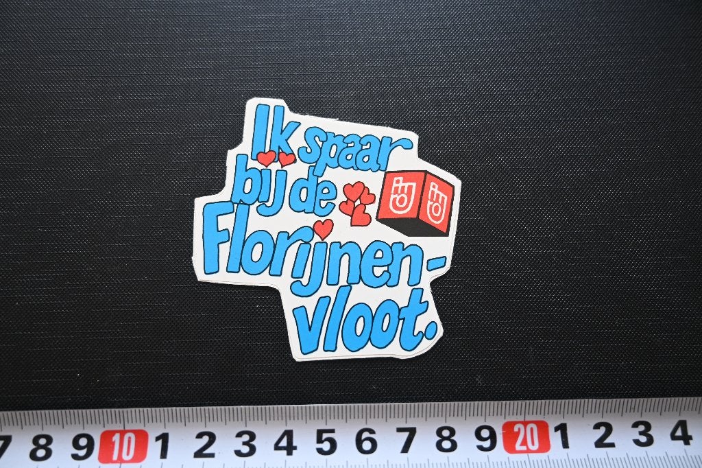 sticker amro bank ik spaar bij de florijnen-vloot, Verzamelen, Ophalen, Zo goed als nieuw