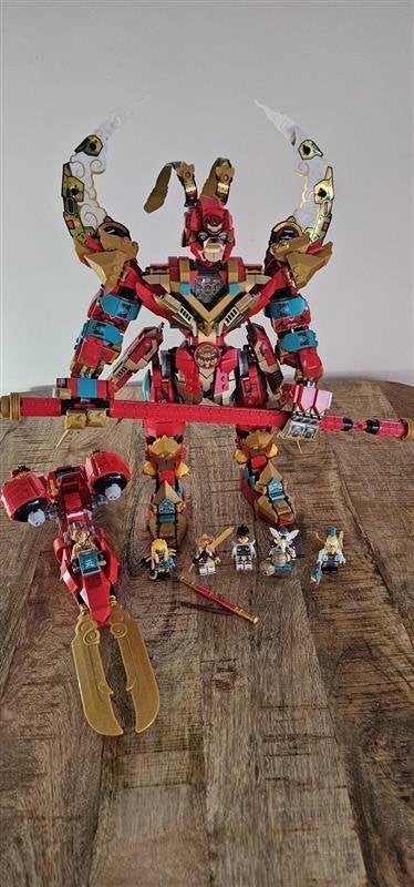 LEGO Monkie Kid 80045 - Monkey King Ultra Mech, Overige thema's, Lego, Ophalen of Verzenden, Complete set