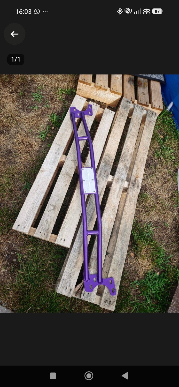 ford Mustang strut bar s550 steeda, Doe-het-zelf en Verbouw, Minder dan 25 mm, Ophalen of Verzenden, Plank, Minder dan 200 cm