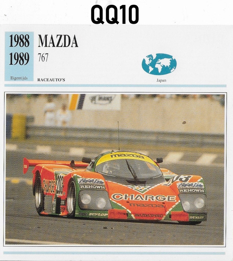 Qq10 autokaart mazda 767 ( 1988 - 1989 ), Ophalen of Verzenden, Zo goed als nieuw, Auto's