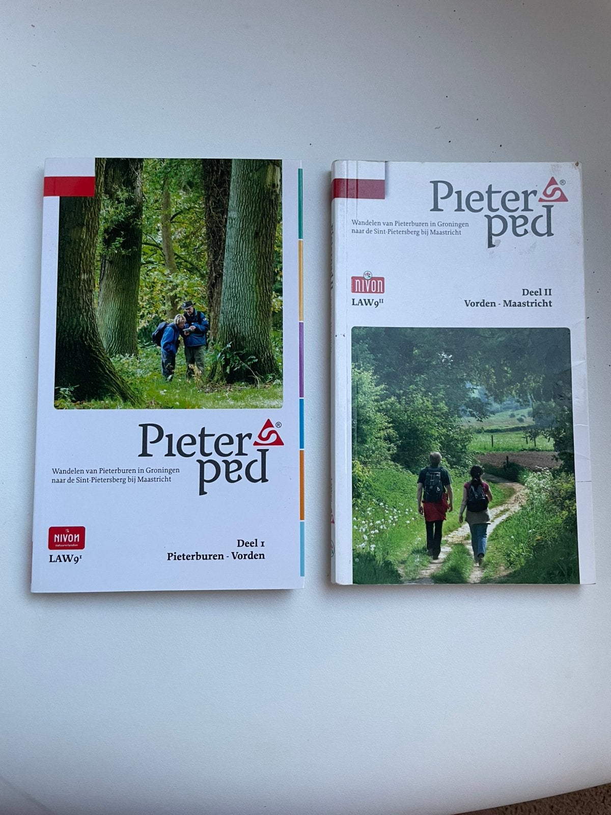 wandelgids Pieterpad (beide) traject I & II 2015 & 2010 LAW9, Boeken, Ophalen of Verzenden, Gelezen, Benelux, Fiets- of Wandelgids