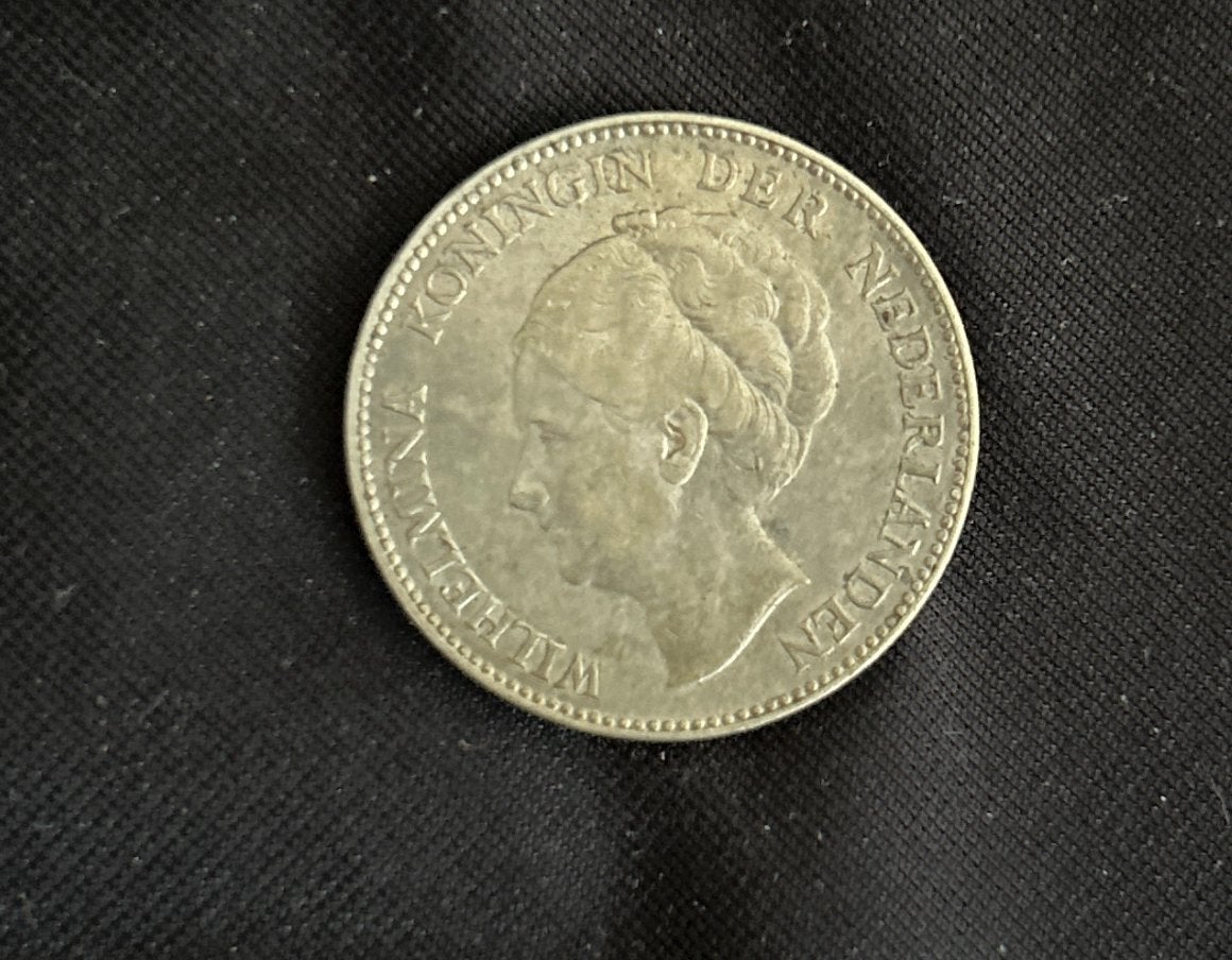 Zilveren 1 Gulden Koningin Wilhelmina 1930, Postzegels en Munten, Munten | Nederland, 1 gulden, Verzenden, Zilver, Koningin Wilhelmina