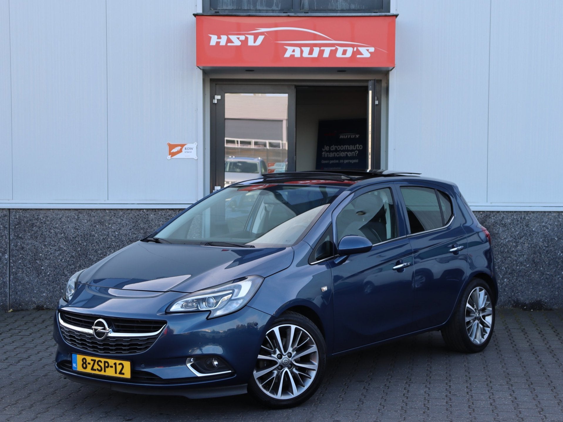 Opel Corsa 1.0 Turbo Cosmo navigatie panoramadak org NL, Voorwielaandrijving, Gebruikt, Euro 6, Blauw