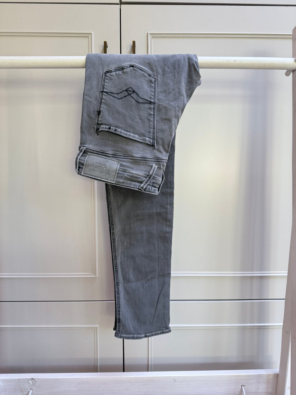 Replay anbass jeans spijkerbroek maat 33/34, Ophalen of Verzenden, Zo goed als nieuw, Grijs, W33 - W34 (confectie 48/50)