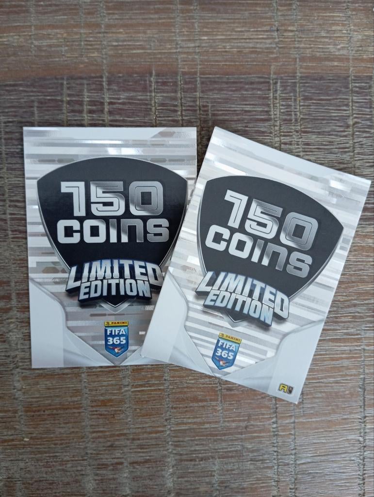 2x 150 Coins Limited Edition Fifa Panini 2026, Ophalen of Verzenden, Buitenlandse clubs, Poster, Plaatje of Sticker