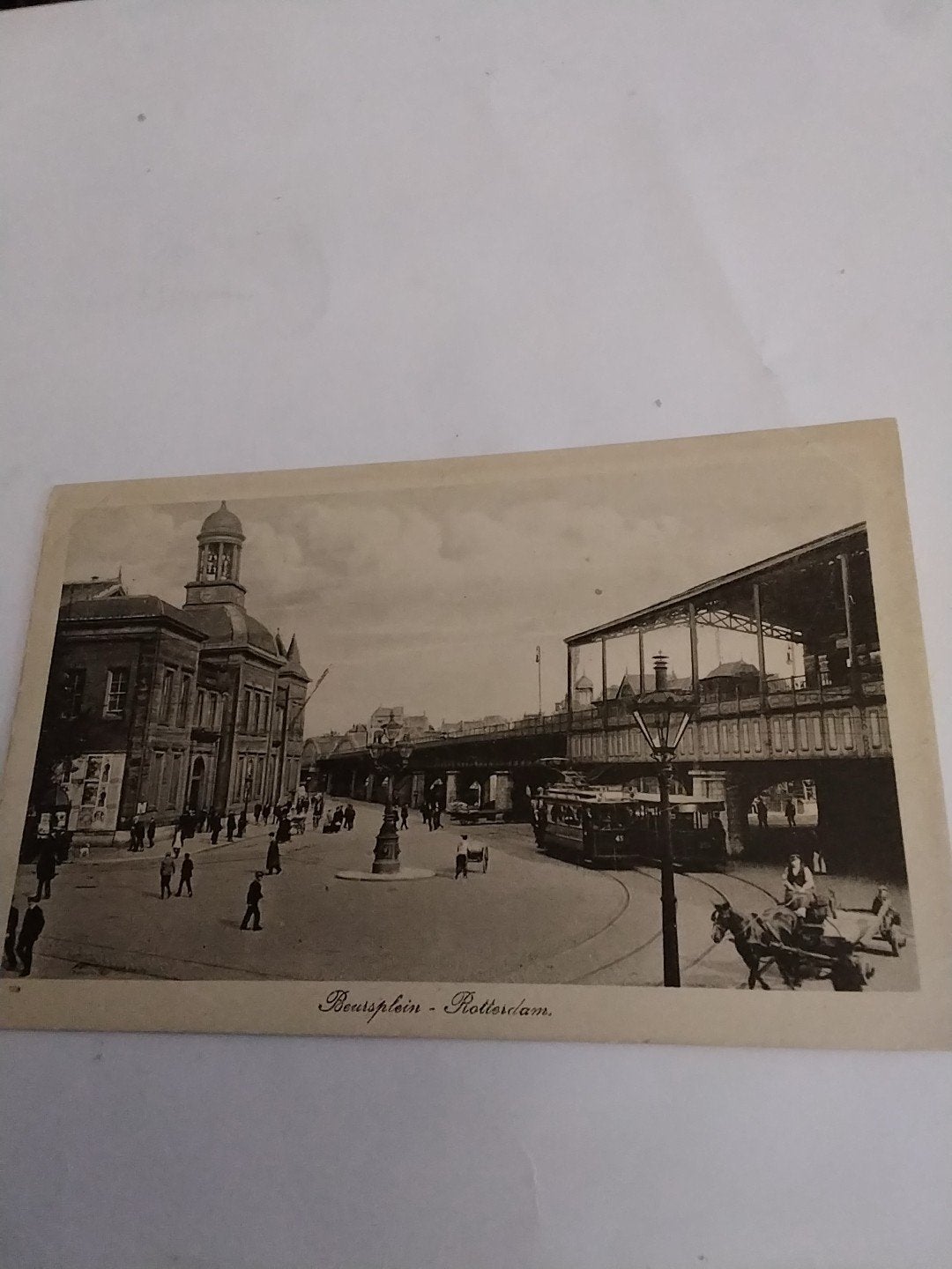 Oude Ansichtkaart Beursplein - Rotterdam (voor 1920), Verzamelen, Ophalen of Verzenden