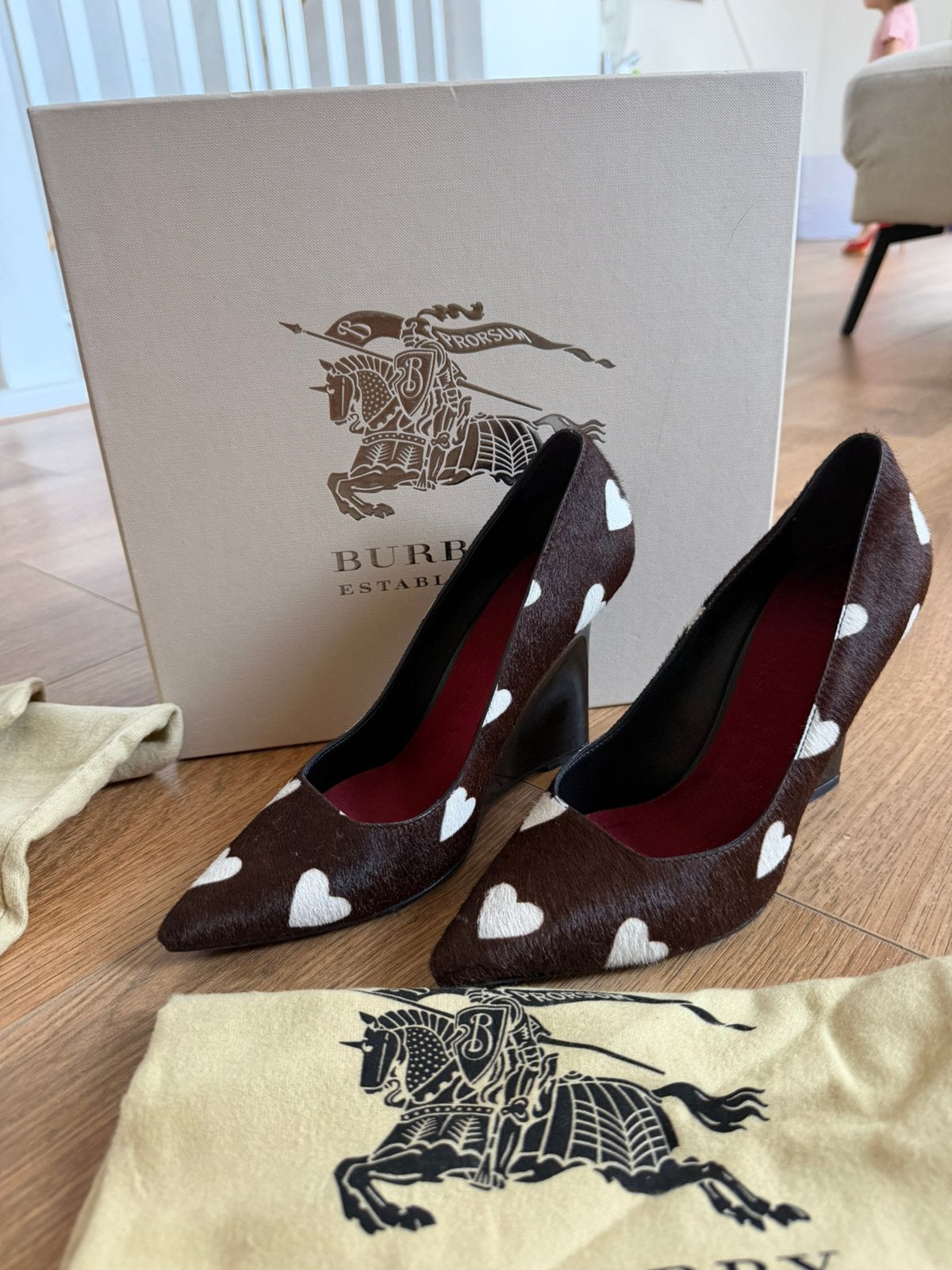 hakken burberry 37, Ophalen of Verzenden, Zo goed als nieuw
