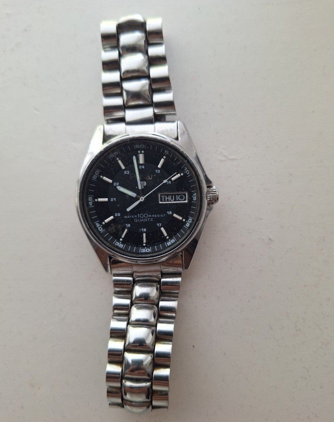 Pulsar horloge - Nieuwe batterij, Staal, Gebruikt, Staal, Polshorloge