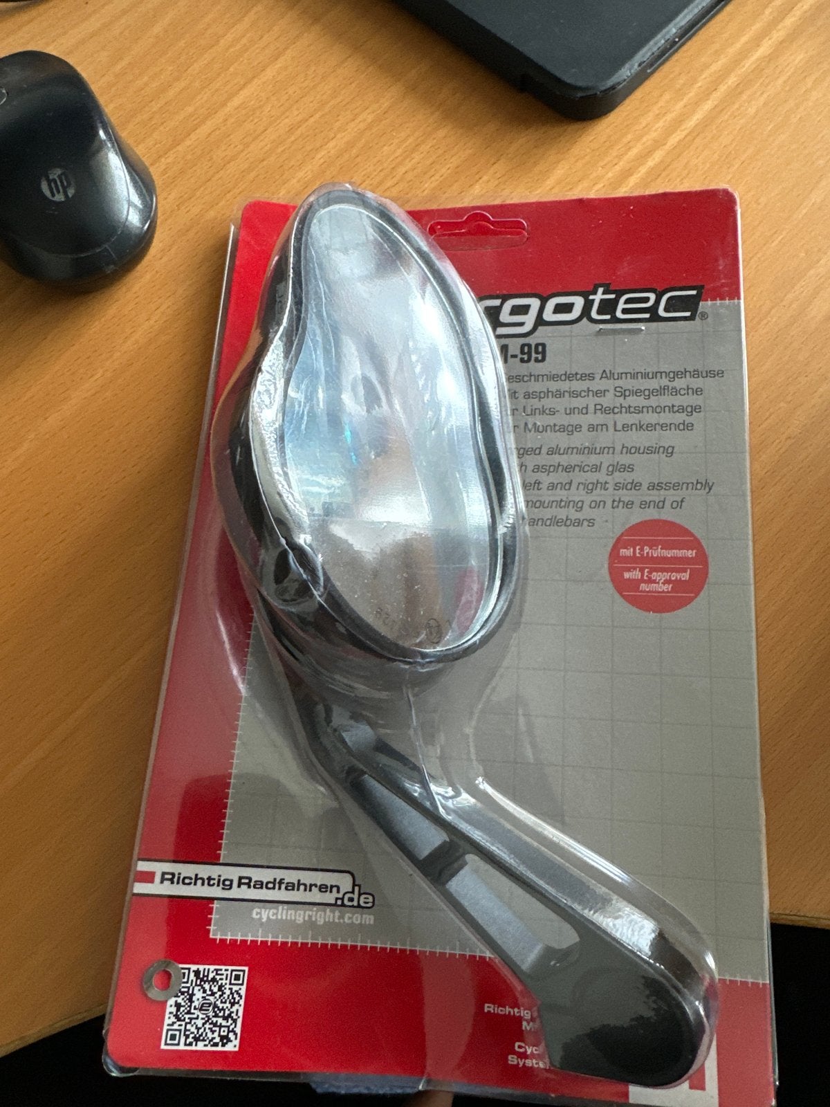Ergotec M-99 Spiegel voor E-bikes en Motoren, Ophalen of Verzenden, Nieuw
