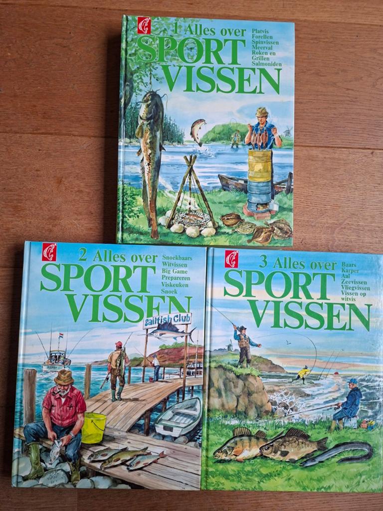 Alles over Sportvissen - Complete Set (3 delen)totaal 10 cm, Boeken, Sportboeken, Gelezen, Watersport en Hengelsport, Ophalen of Verzenden