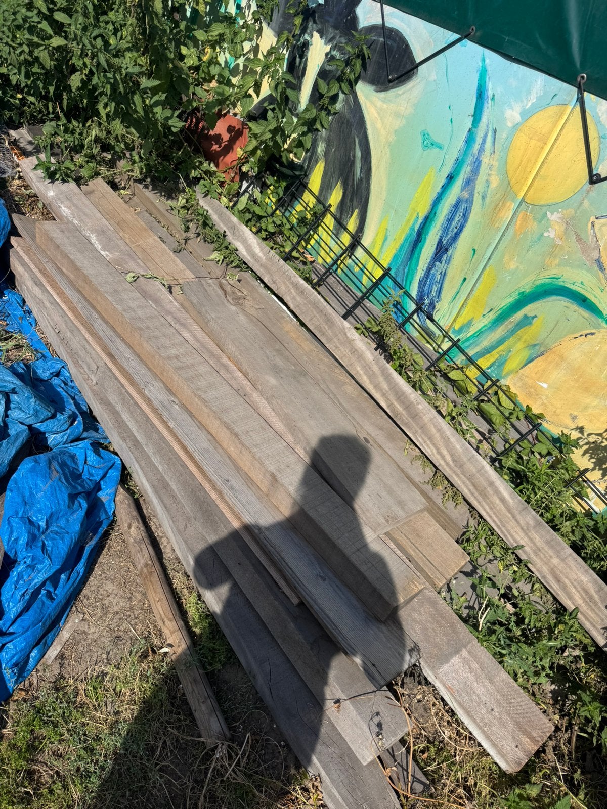 Pallets, dakpannen, (brand) hout, weide palen, Ophalen, Gebruikt, Overige typen, 50 mm of meer