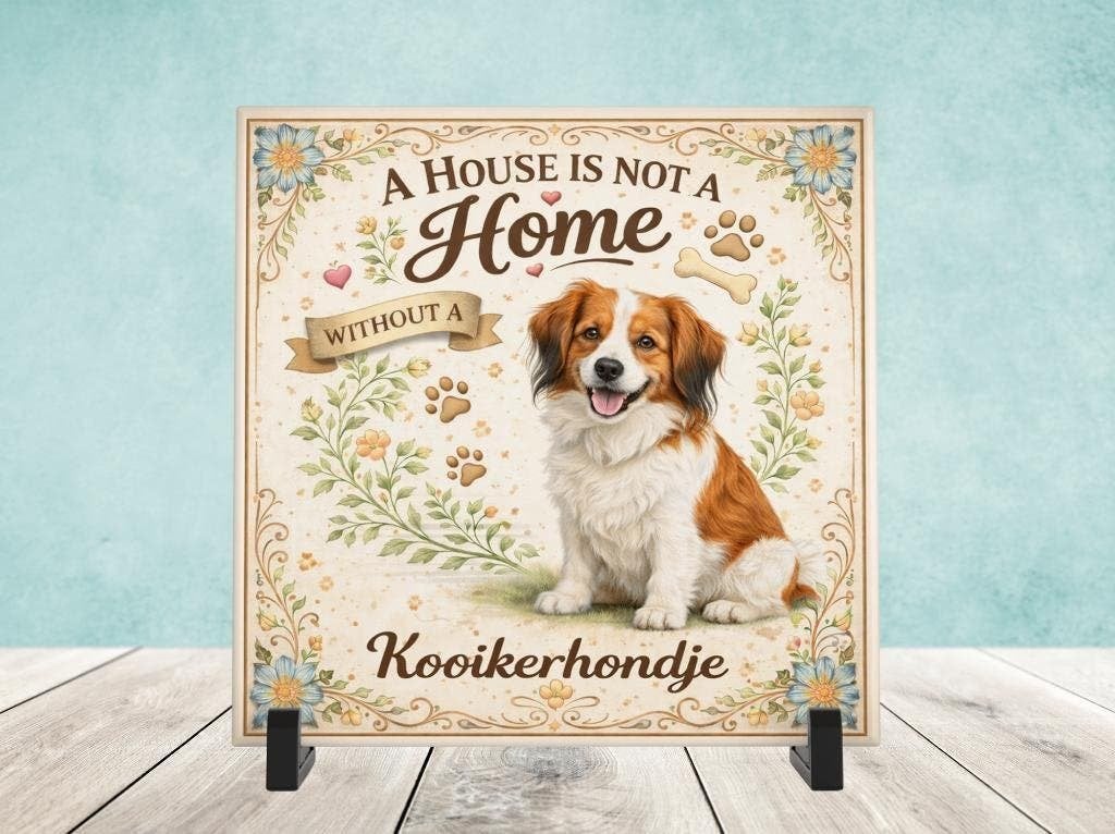 A House is not a Home Without a Kooikerhondje - Tegel, Verzenden, Nieuw