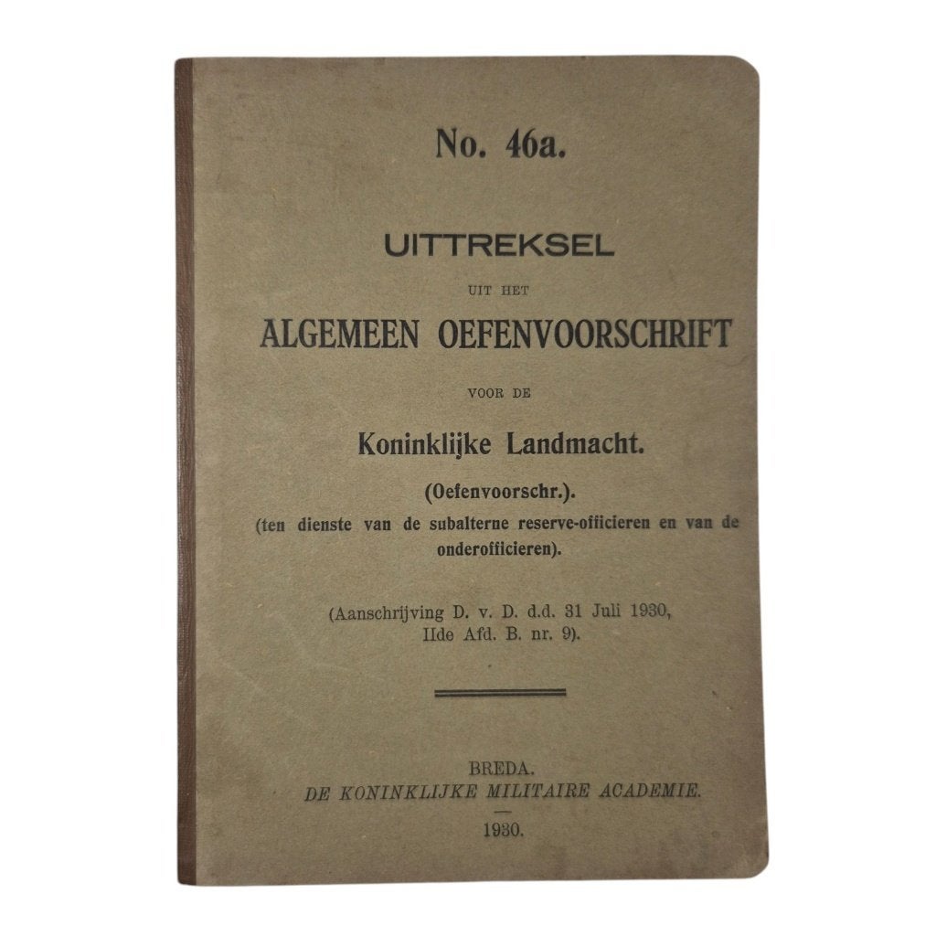 Nederlands voorschrift No. 46a, -, -, Ophalen of Verzenden, -