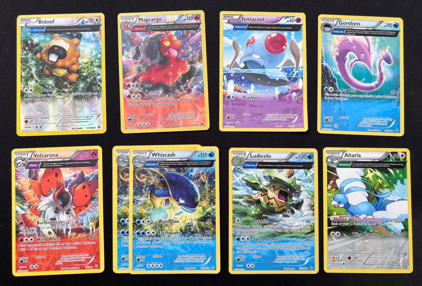 Pokemon Full Art kaarten (nm), Ophalen of Verzenden, Zo goed als nieuw, Meerdere kaarten