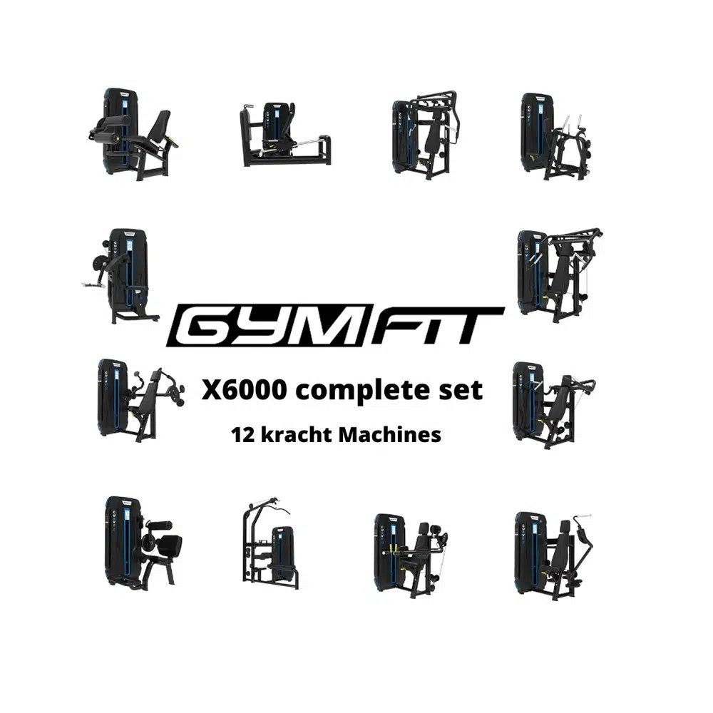 GymFit LuxuryLine Complete Kracht Set 12 Apparaten Demo Leas