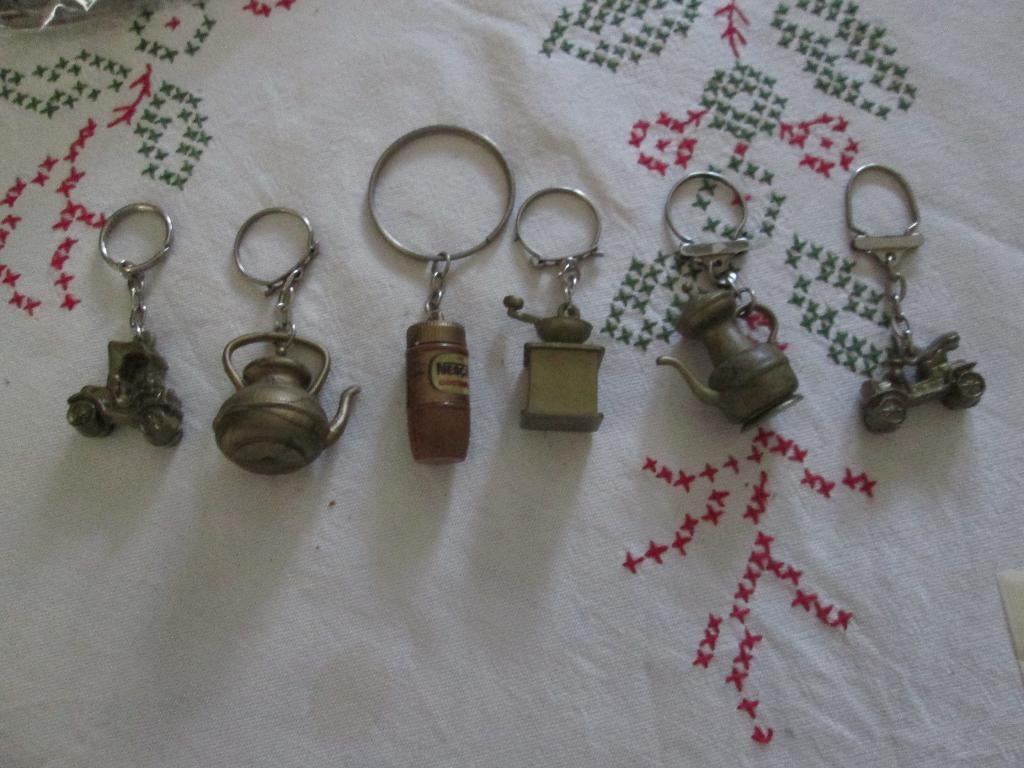 sleutelhangers koffiemolen,kan,ketel,Nescafé,auto, Ophalen of Verzenden, Gebruikt, Merk